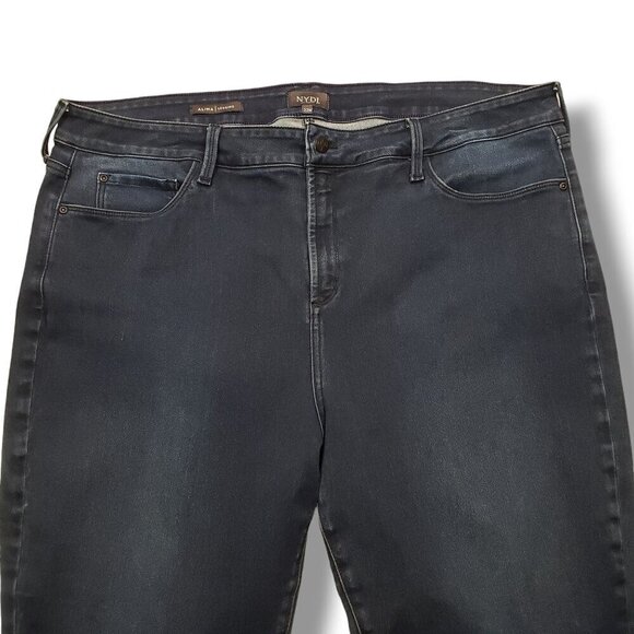 NYDJ‎ Alina Legging Jeans Womens 22W High Rise Dark Wash - Picture 2 of 7